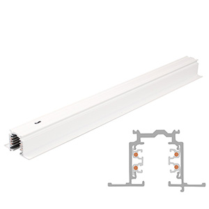 Nordic Global Pro rail triphasé encastré blanc